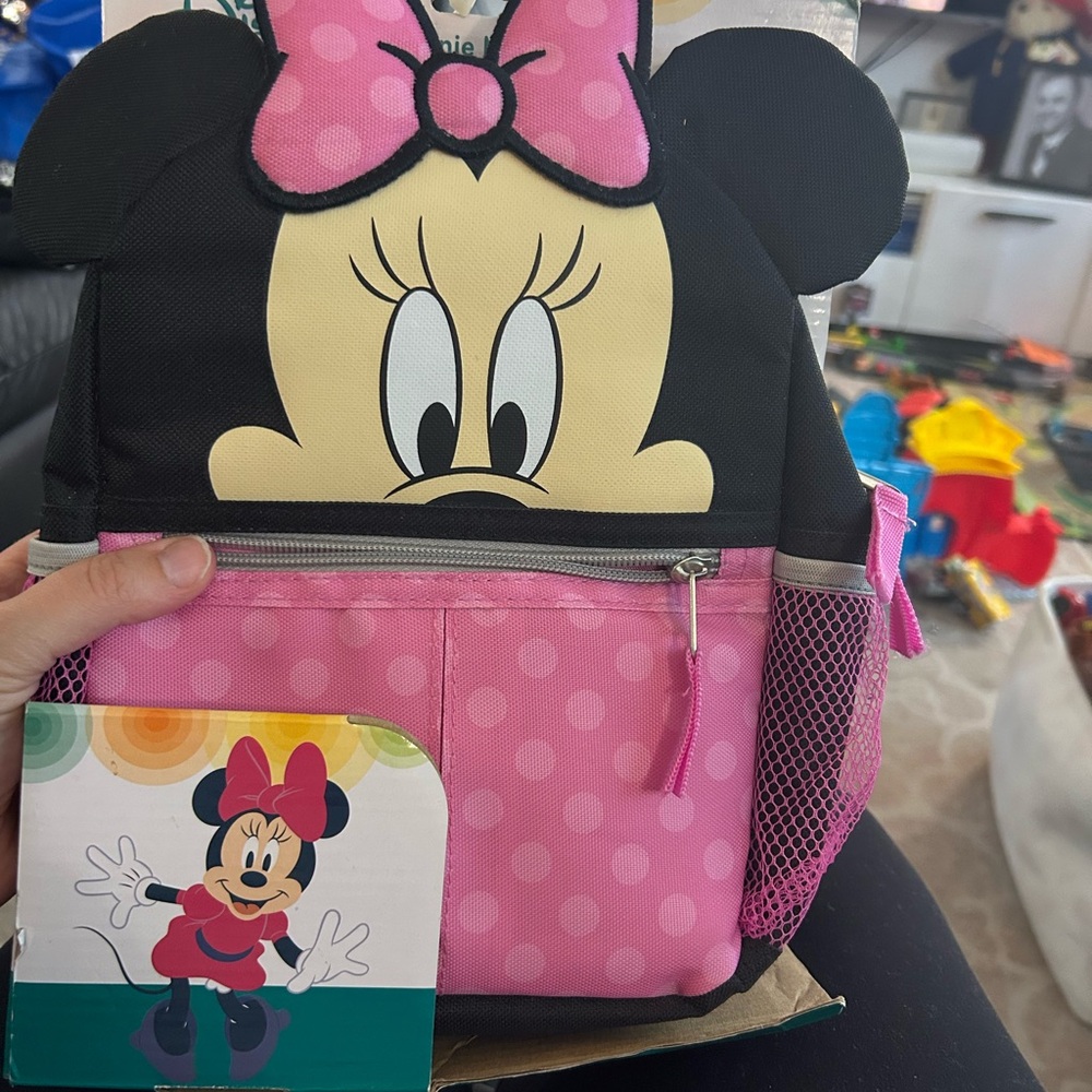 Disney Minnie mouse harness backpack for kids NWT